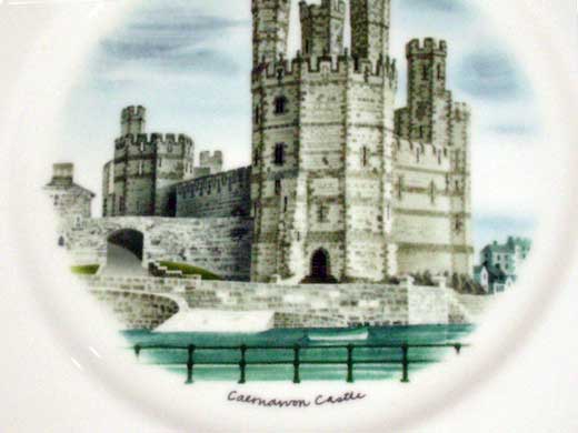 アンティーク　陶磁器 飾り用プレート ウェッジウッド（Wedgewood）　プレート Watercolours of Castles…