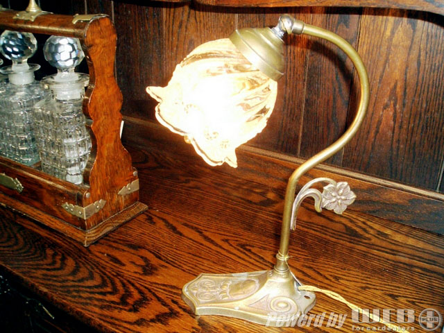 アンティーク　照明 ランプ用ブラケット(テーブル・ウォール用等） ランプ　スタンド　真鋳　221-167　とペア