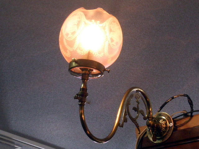 アンティーク　照明 ランプ用ブラケット(テーブル・ウォール用等） ウォールランプ　ブラケット　真鋳
