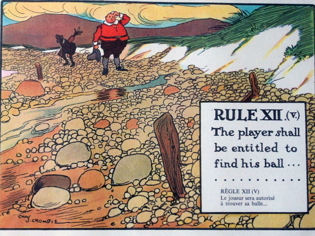 雑貨（ホビー） 絵・額入り品 絵　（Rules of Golf XII）