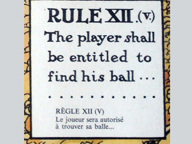 雑貨（ホビー） 絵・額入り品 絵　（Rules of Golf XII）