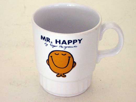 雑貨（キッチン） 雑貨陶器 マグカップ　Mr.Happy