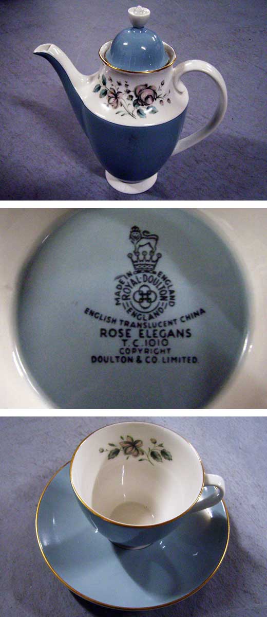 アンティーク　陶磁器 食器　カップ＆ソーサー他 ロイヤルドルトン（Royal Doulton）　ティーセット