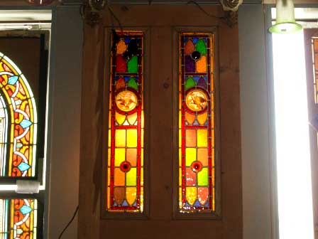 アンティーク　建材 ドア ステンドグラス　ドア