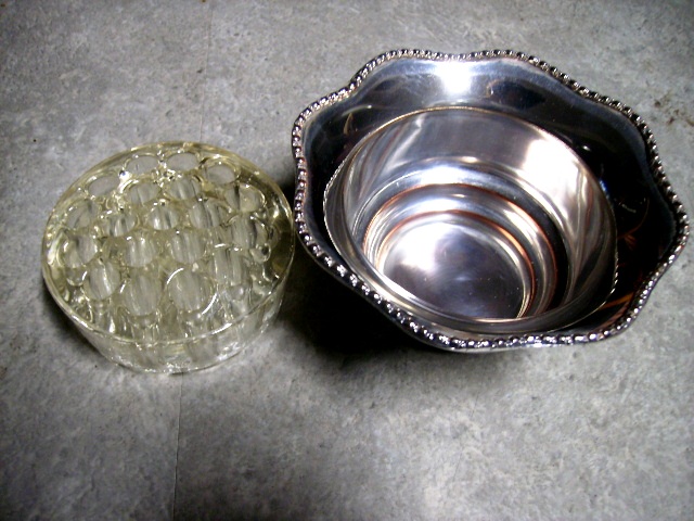 バーズ（花器）（アレンジメント用）　シルバープレート アンティーク　その他 銀・銅製品ほか