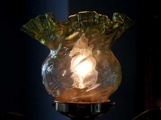 アンティーク　照明 ランプ（すでに組み合わせられている照明） ランプセット(３８５シェード含む）
