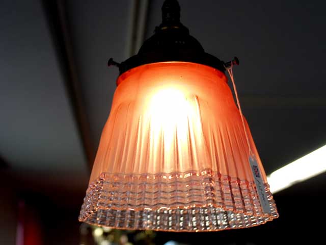 アンティーク　照明 ランプ（すでに組み合わせられている照明） ランプセット(３２２シェード含む）