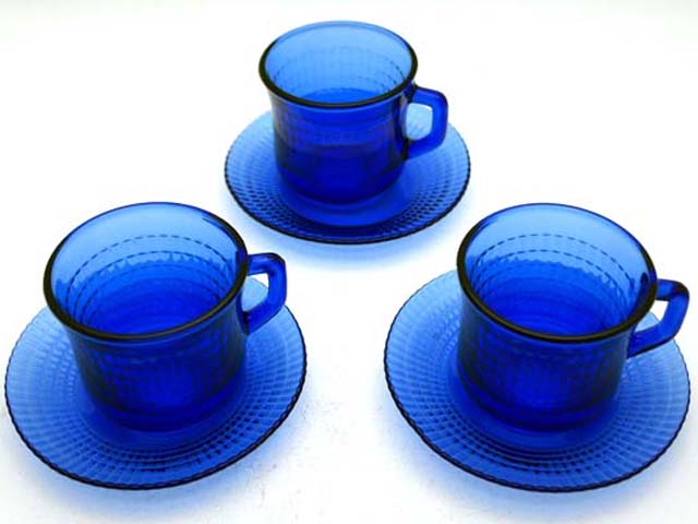 雑貨（キッチン） テーブル＆キッチンウェア カップ＆ソーサー　ブルー 1客