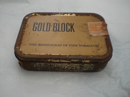 雑貨（ホビー） ティン（缶） GOLD　BLOCK　THE　ARISTOCRAT　OF　PIPE　TOBACCOS