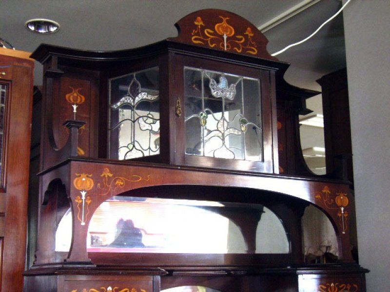 画像2: キャビネット　ステンド入り (2)