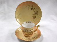 リモージュ　トリオ　Limoges 1890年製 　D&Co　金彩