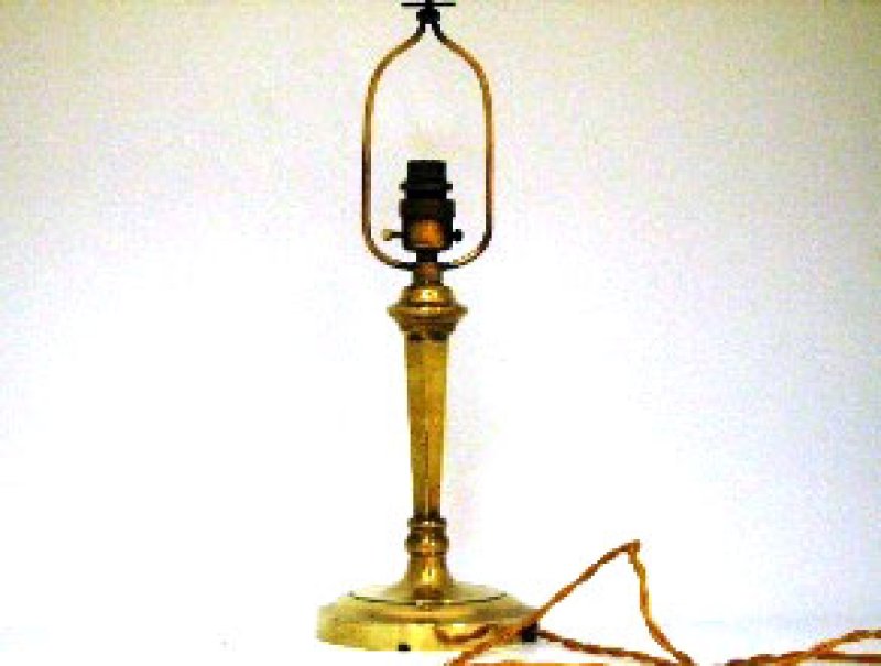 画像3: ランプ　スタンド　真鋳　＆シェード（No.340) (3)