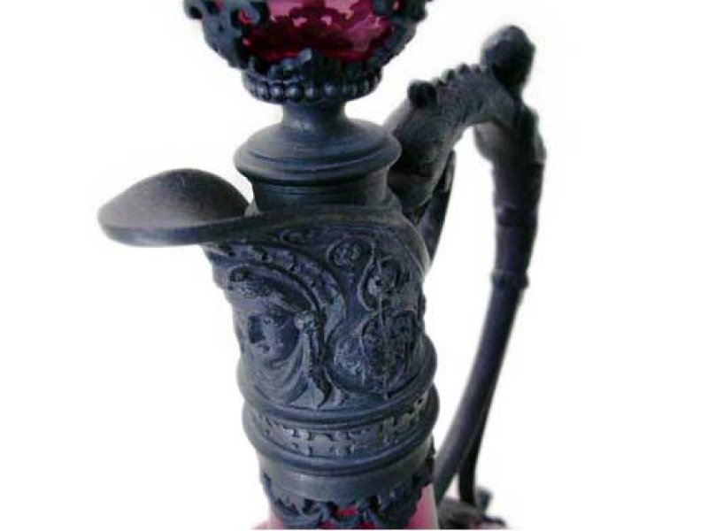 画像1: デカンタ　クランベリー　ピューター