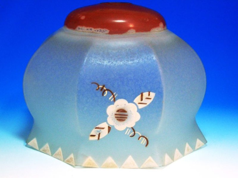 画像1: シェード　ホワイト　スモークド　ハンドペイント (1)