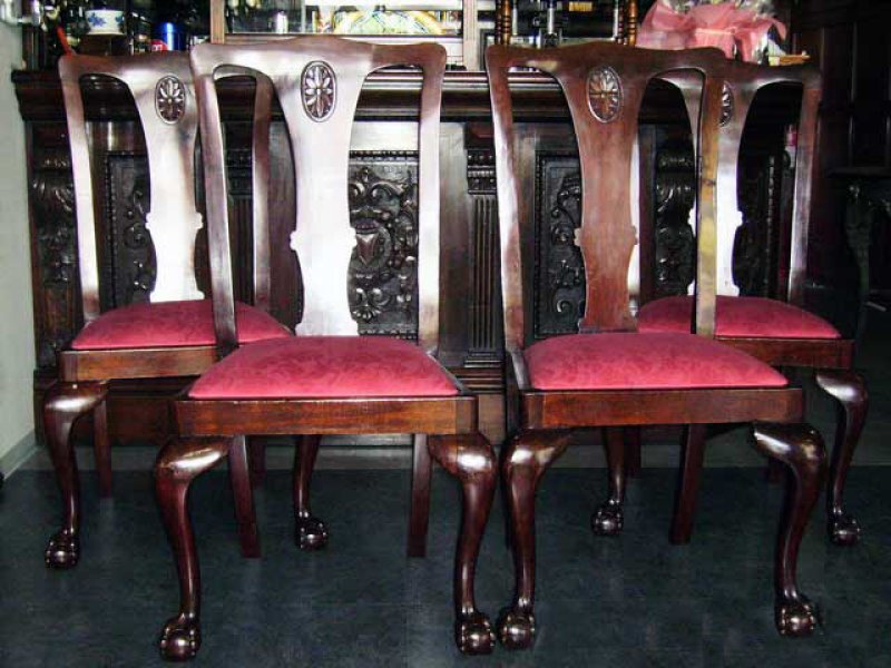 画像3: マホガニー ボール&クロウ(ball and claw) レッグ チェア