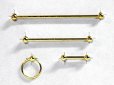 画像2: バスルーム　ハードウェア・セット　ゴールド (2)