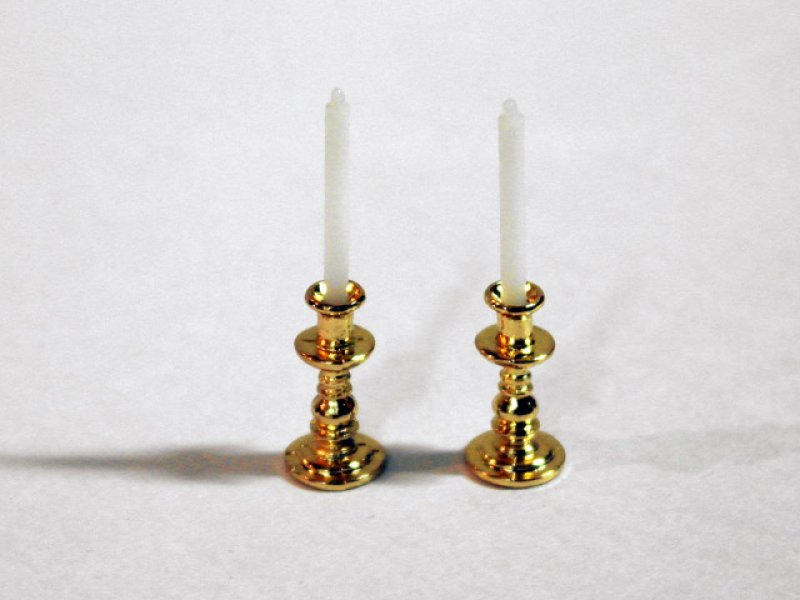 画像1: キャンドルスタンド ペア (1)