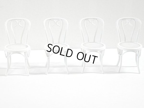 画像3: カフェ　テーブル&チェア4脚セット　ホワイト