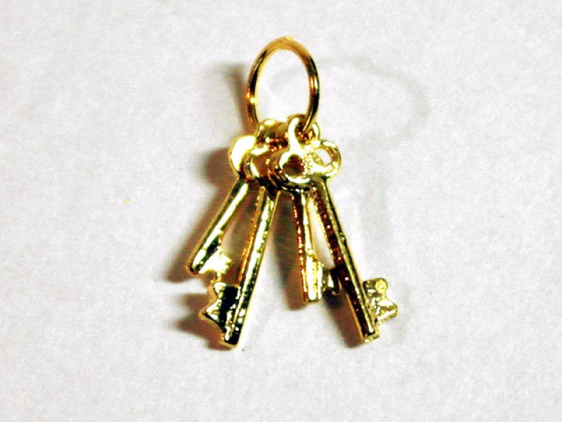 画像2: 鍵4個セット　リング付 (2)