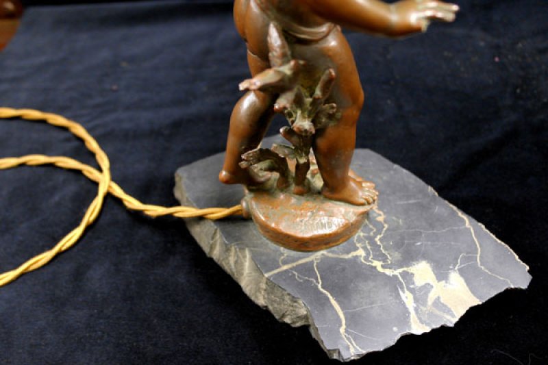 画像1: エンジェル 1体スタンド FERRAND作 Ernest Justin Ferrand (1846-1932)