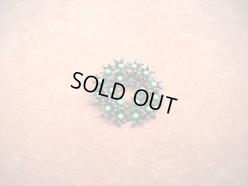 画像1: ブローチ　ターコイズ (1)