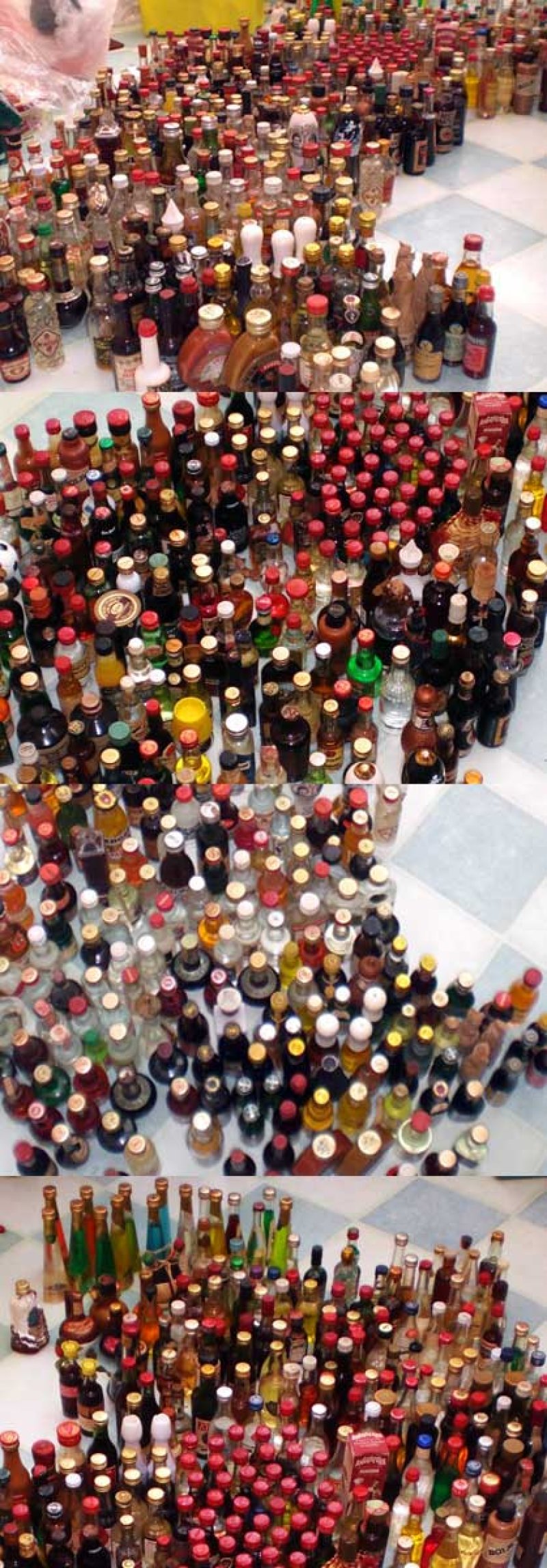 画像3: ビンテージ ウィスキーボトル・ミニチュア(未開封) 10本セット