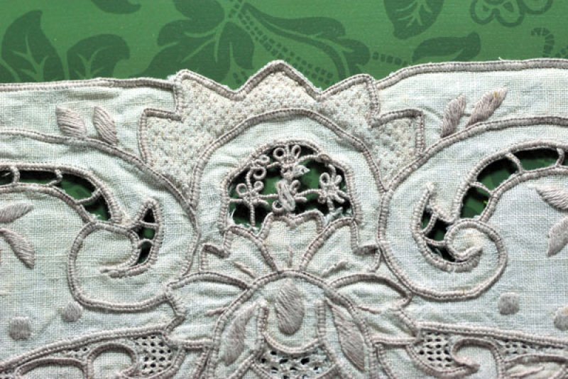 画像4: レース　額入り (4)