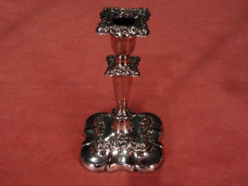 画像3: キャンドル・スタンド(ペア）　シルバープレート (3)