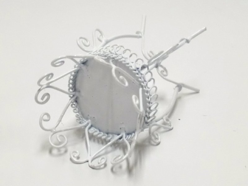 画像4: 花台 ジャルディニエール、ワイヤー　 (4)