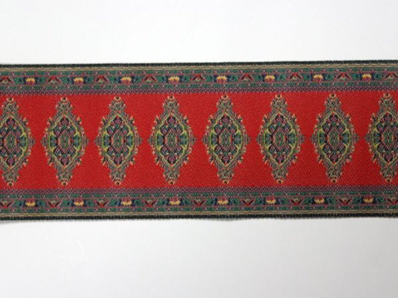 画像4: 階段用カーペット　レッド・モチーフ (4)