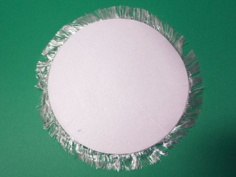 画像3: ラグ　径15cm(フリンジ込み：18cm） (3)