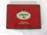 ビンテージ　ティン（缶）　CRAVEN　”A"　VIRINIA　CAGARETTES