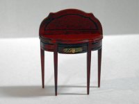 半円テーブル　マホガニー