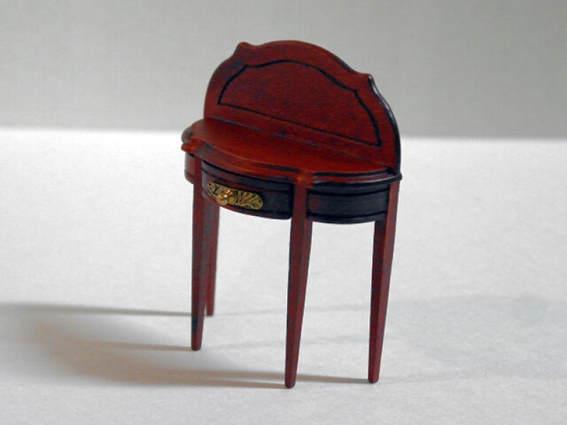 画像2: 半円テーブル　マホガニー (2)