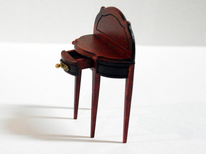 画像3: 半円テーブル　マホガニー (3)