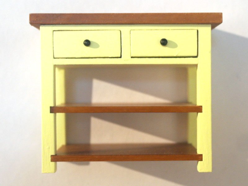 1/12サイズのドールハウス用ミニチュア　シェーカーShaker・スタイル　テーブル