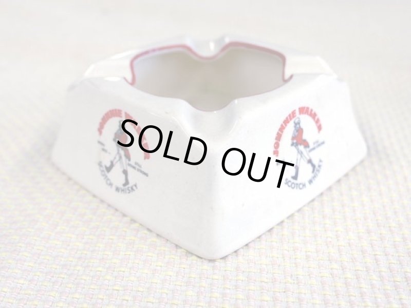 画像1: 灰皿 （Johnnie Waker)白　１９６０年代 (1)