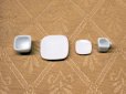 画像2: ホワイト　スクエア　陶器4点セット (2)