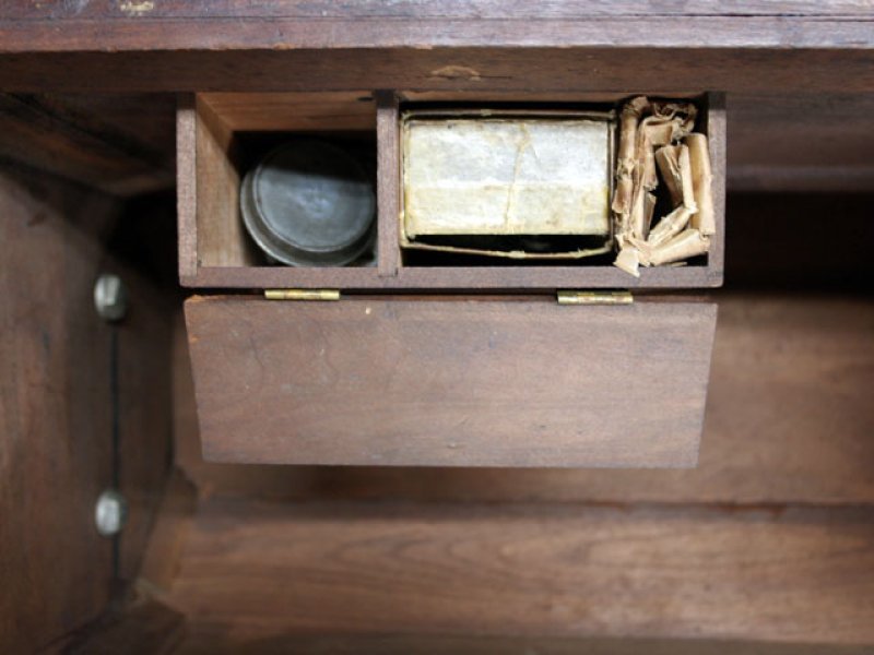 画像1: SINGER　手動ミシン　木箱付き