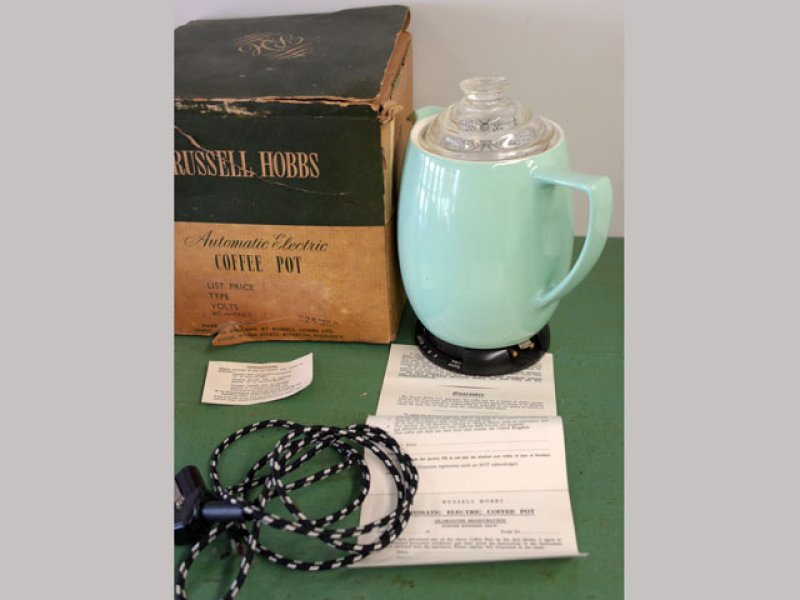 画像1: russell hobbs 　電気式　コーヒーパーコレータ　箱付き　1952年製　未使用品 (1)
