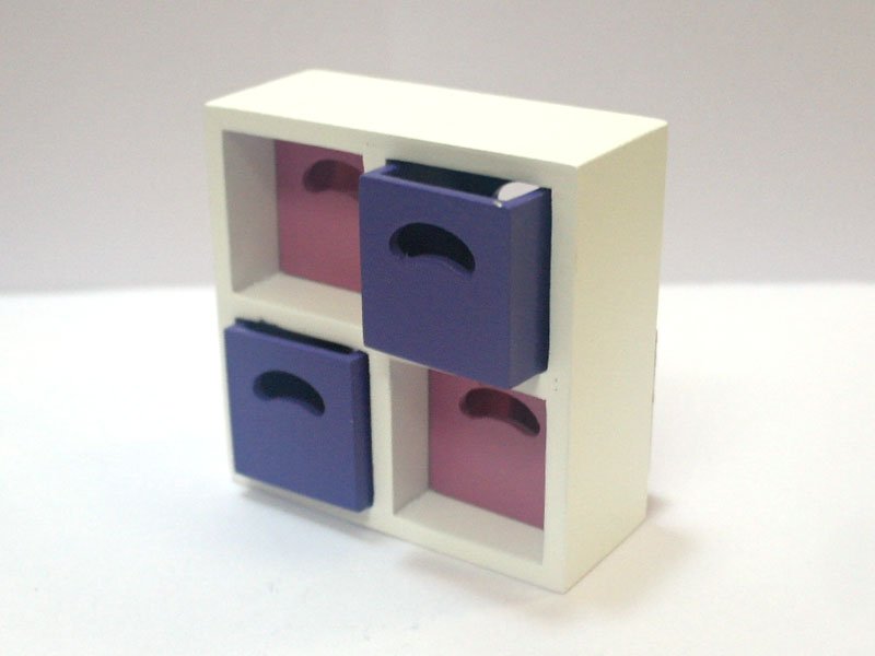 画像4: ストレージユニット  ホワイト &ストレージボックス　ローズ/ライラック セット (4)