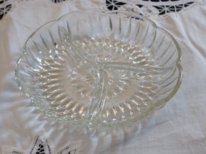 画像4: ビンテージ・ガラス　オードブル　ディッシュ (4)