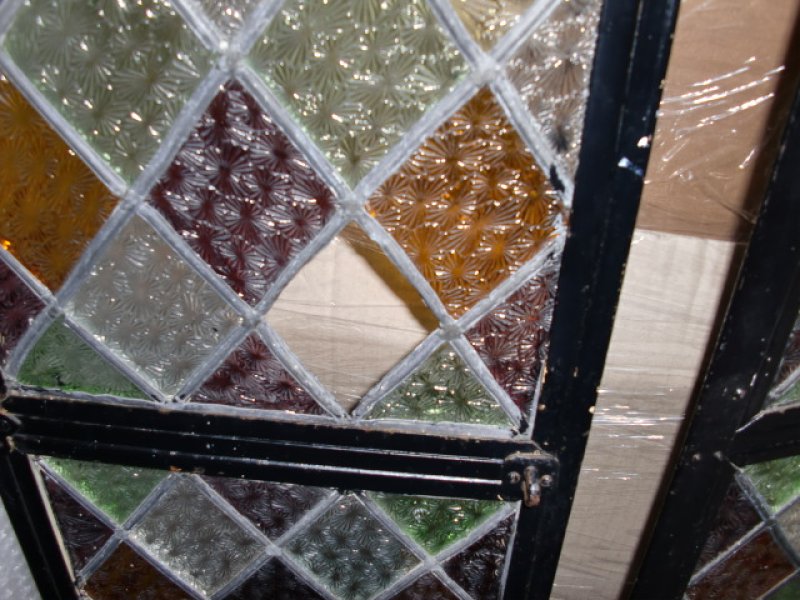 画像4: ステンド入り　アイアン　ドア (4)