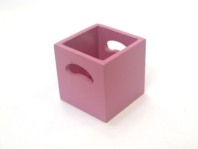 1/12サイズのドールハウス用ミニチュア　ストレージ　ボックス　ローズ