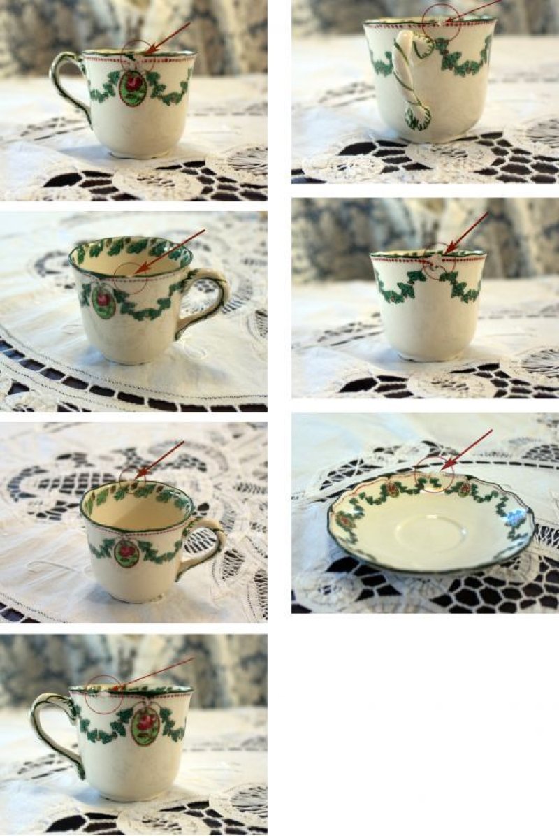 画像2: ドルトン　デミ　カップ＆ソーサー　6客セット