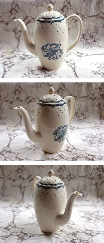 画像3: グレイ社Gray's Pottery　デミ　カップ＆ソーサー5客＋ジャグ＋シュガーボール＋ポット (3)