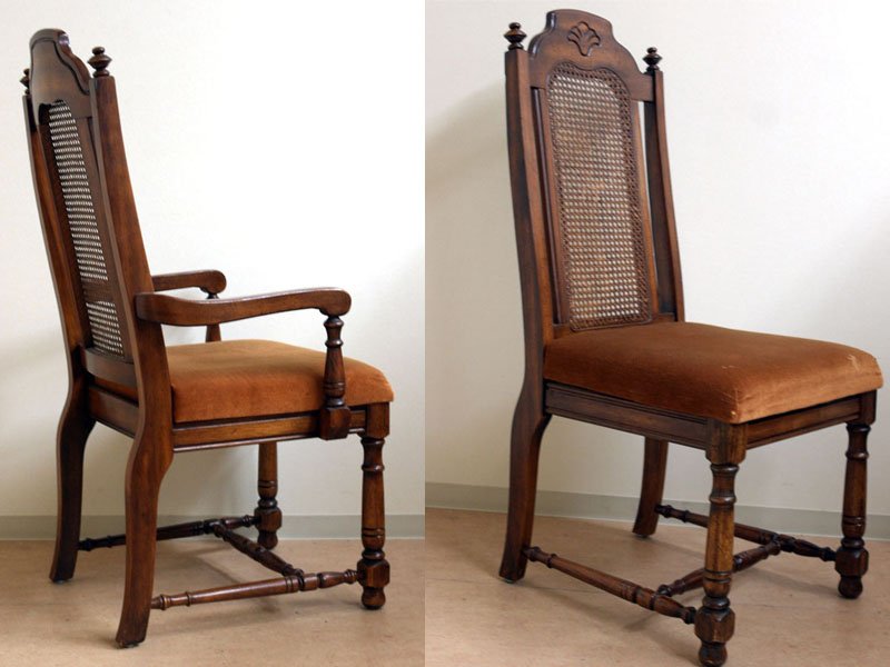 画像2: ダイニング テーブル(伸長式)+チェアー6脚セット