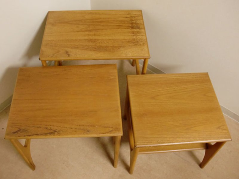 画像4: ミッドセンチュリー　ネストテーブル (4)