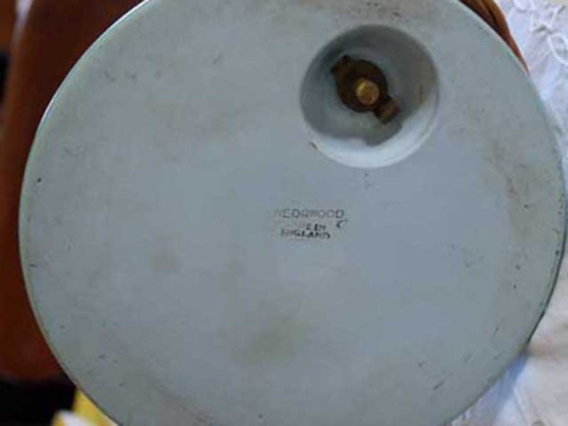 画像1: ウェッジウッド（Wedgewood)　スタンドランプ　1灯　シェード付き