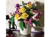 フラワーアレンジメント 白バーズ